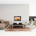 Recuperador de calor a Lenha Open 800 Guilhotina com Vidro Serigrafado - Ferlux